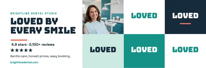 Brightline Dental loved reviews header template