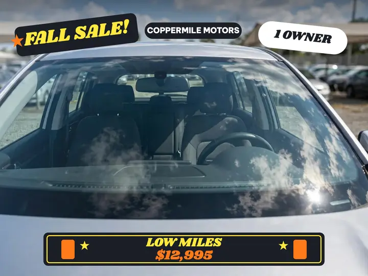 Coppermile low miles SUV sale slide: used car sale slide template