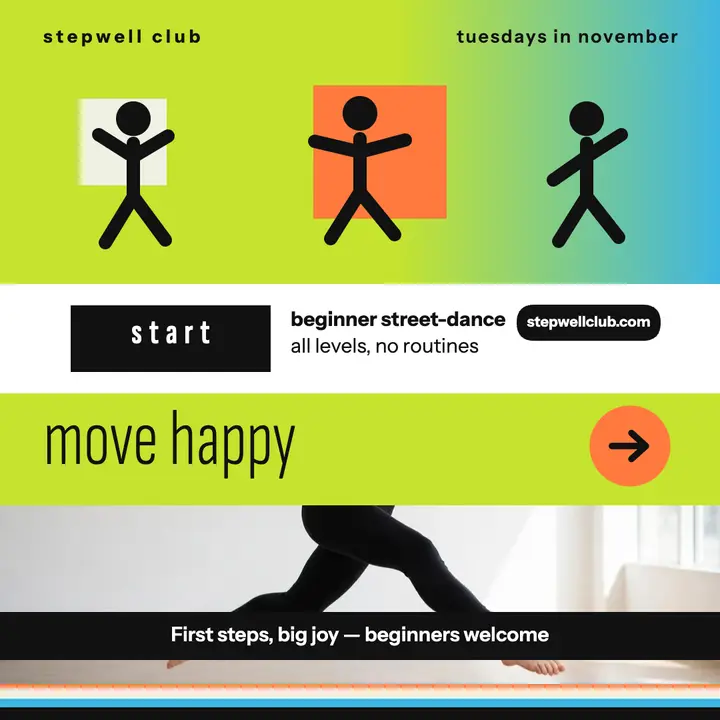 Stepwell Club beginner dance class post template