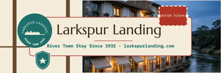 Larkspur Landing luggage labels header template