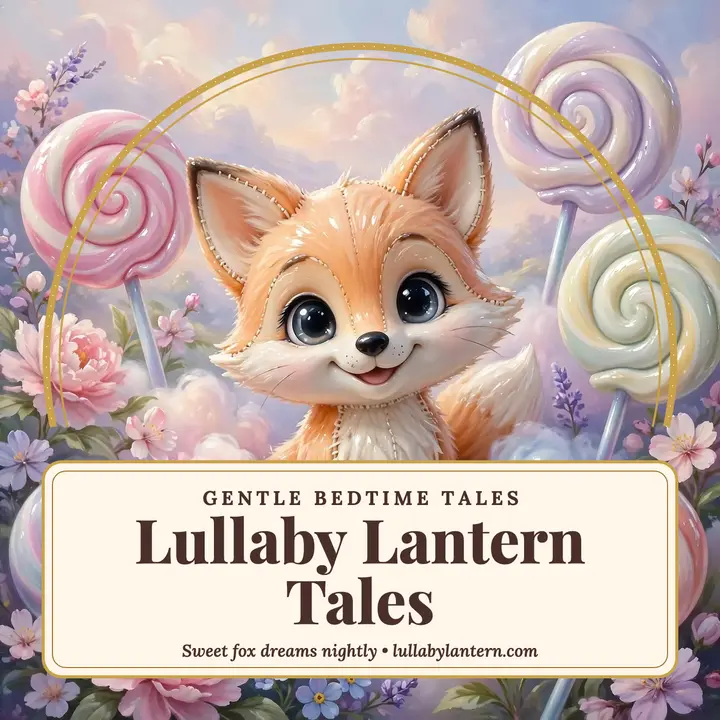 Lullaby Lantern bedtime podcast cover template