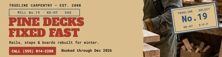 Trueline winter deck repair billboard template