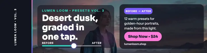 Lumen Loom desert presets billboard template