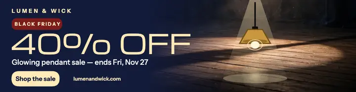 Lumen and Wick Black Friday billboard template
