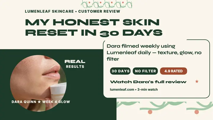 Lumenleaf customer review thumbnail template