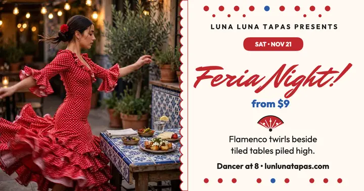 Luna Luna Tapas feria night post template