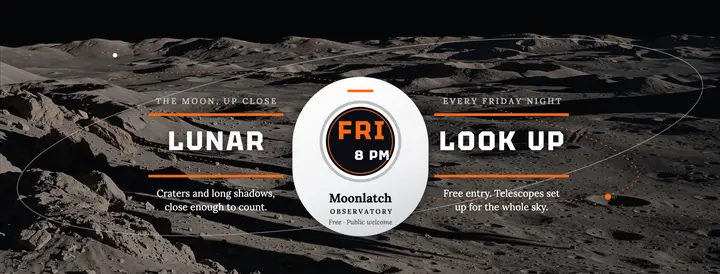Moonlatch Observatory Friday stargazing cover template