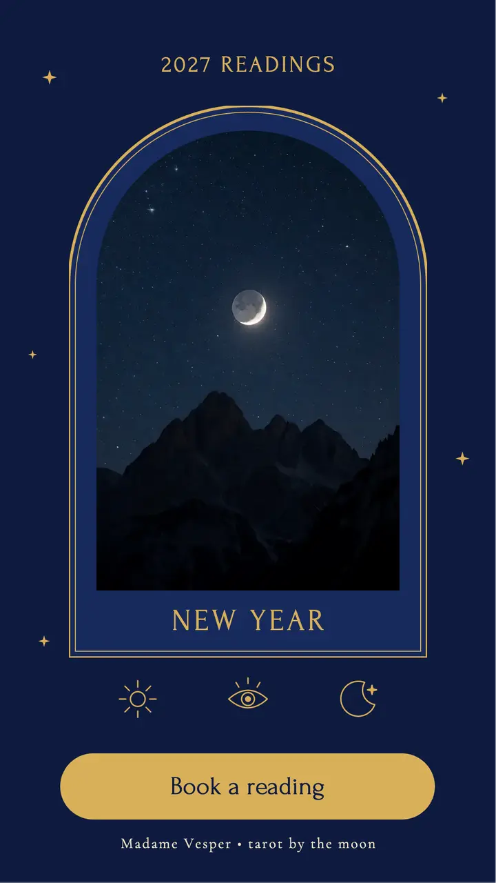 Madame Vesper new year tarot story template