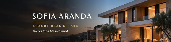 Luxury real estate agent banner template