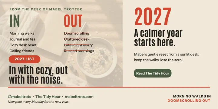 Mabel Trotter cozy ins and outs list template