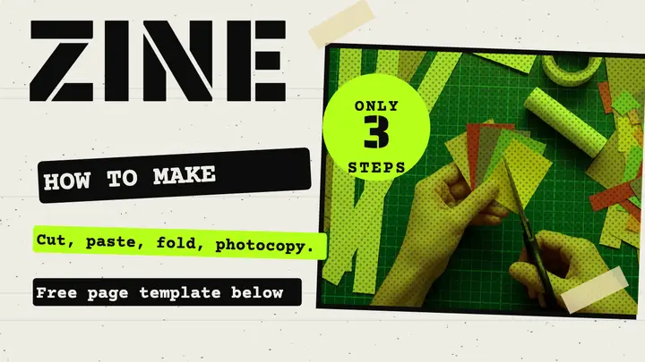 Zine how-to punk photocopy thumbnail template