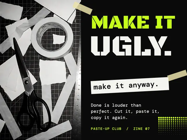 Paste-Up Club make it ugly template