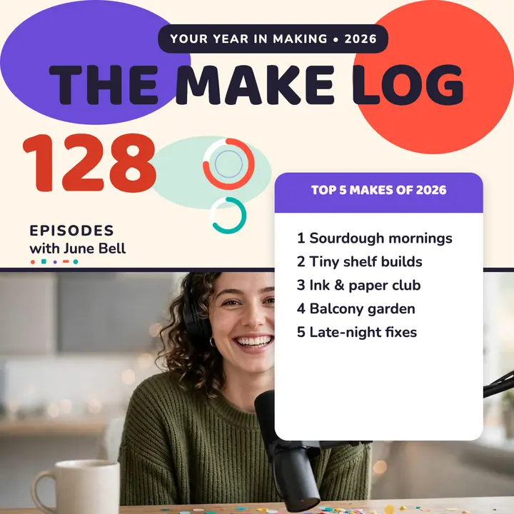 Make Log year in review podcast cover template