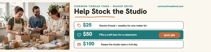 Help Stock the Studio tiers banner template