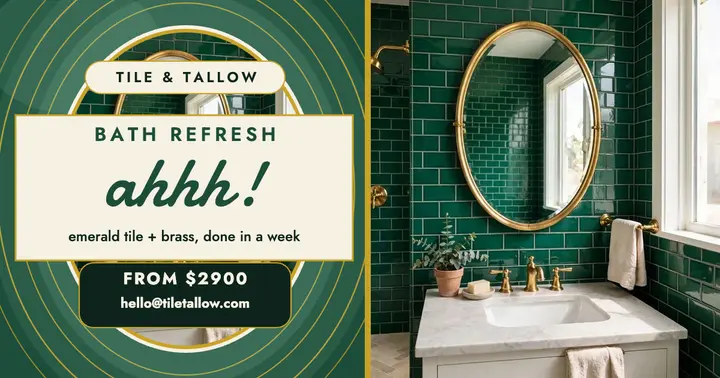 Tile and Tallow bath refresh post template