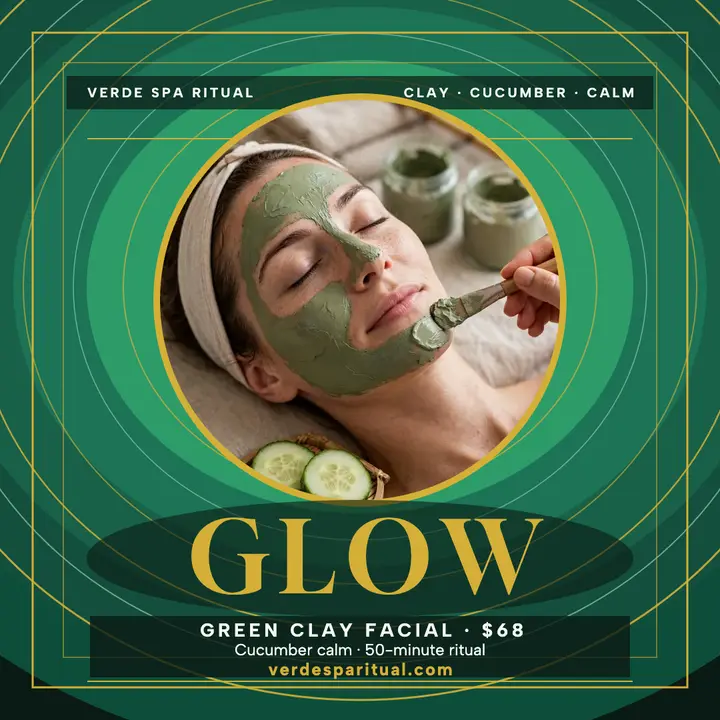 Verde Spa Ritual glow facial post template