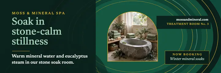 Moss and Mineral stone-calm soak header: spa x header template