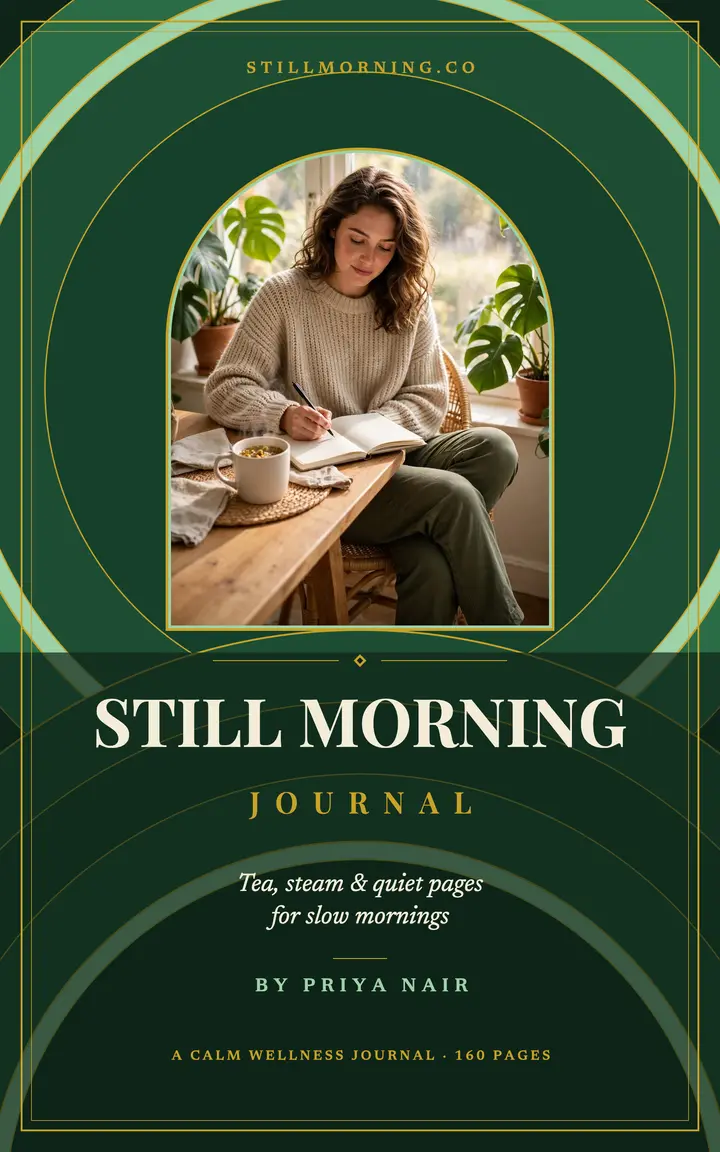 Still Morning Journal malachite cover template