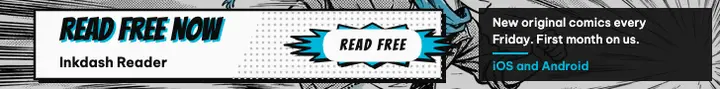 Manga reader app launch leaderboard ad template