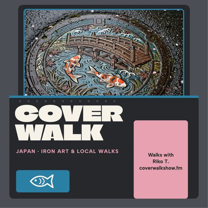 Coverwalk Japan city walks podcast cover: city walks podcast cover template