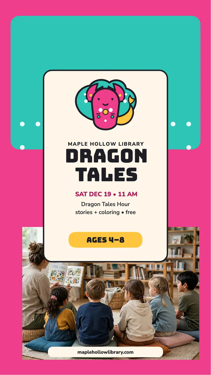 Maple Hollow Dragon Tales story hour template