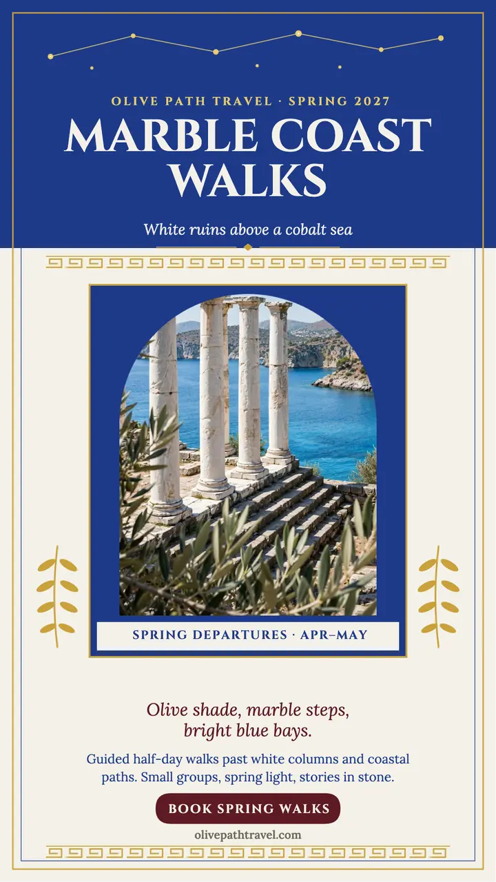 Marble Coast Walks spring story template