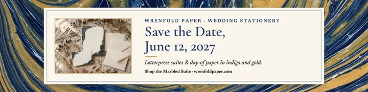 Wrenfold marbled wedding banner template