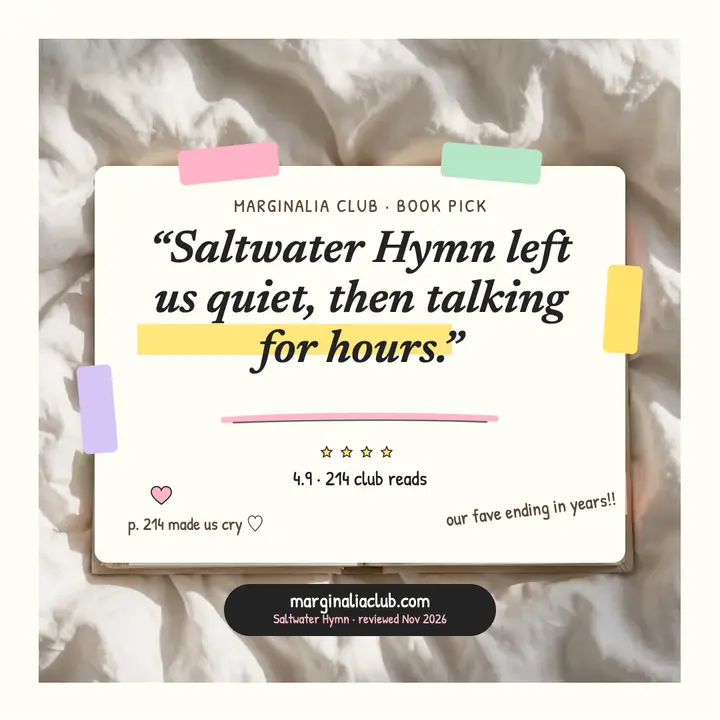 Marginalia Club book review post template