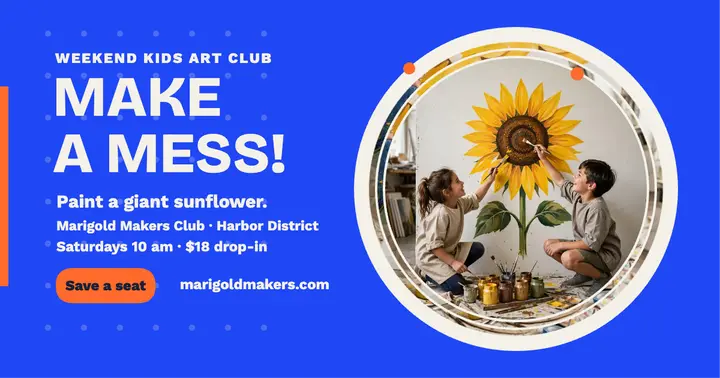 Marigold Makers kids art club ring post template