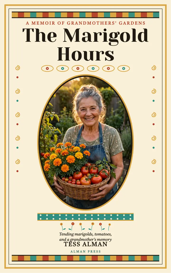 The Marigold Hours memoir cover template