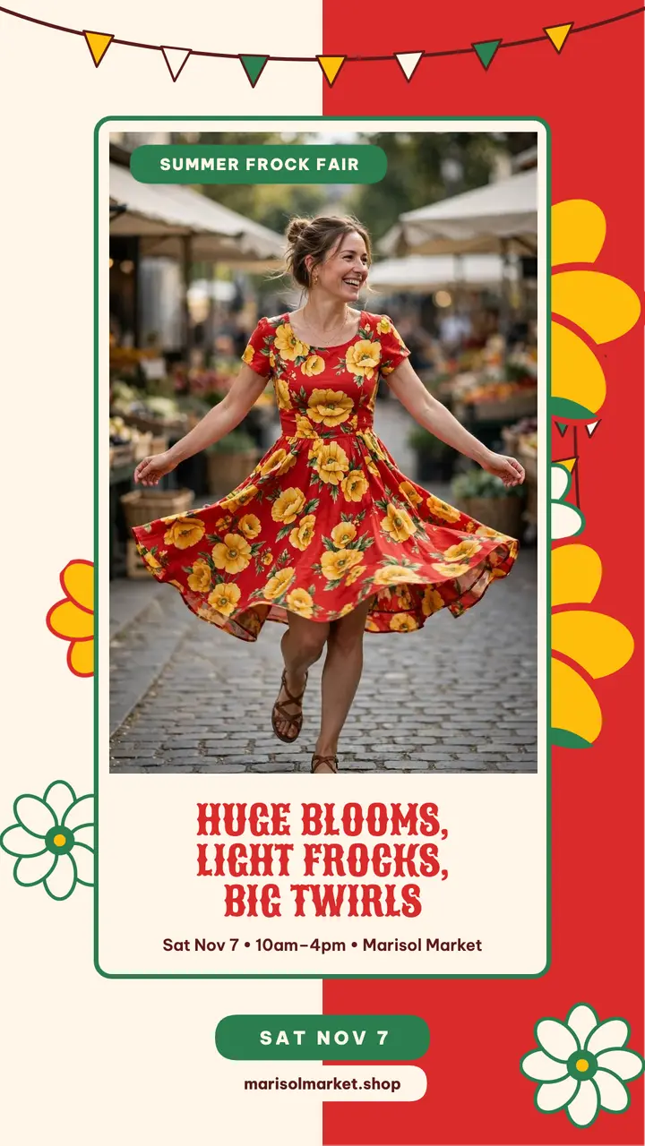 Marisol Market summer frock fair story template