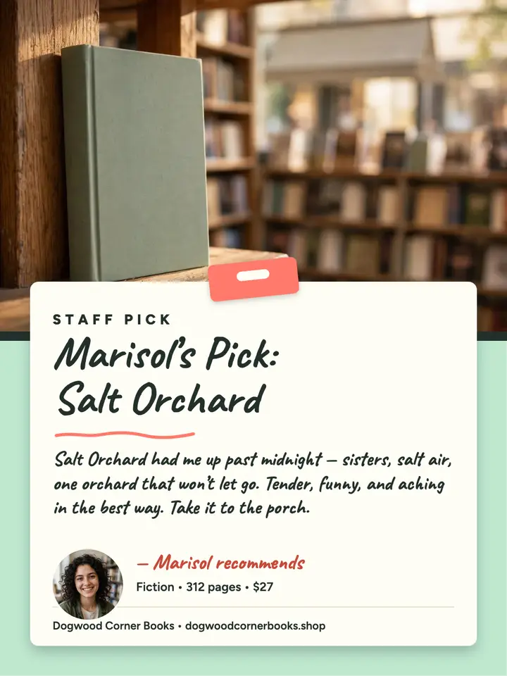 Marisol's pick shelf talker portrait template