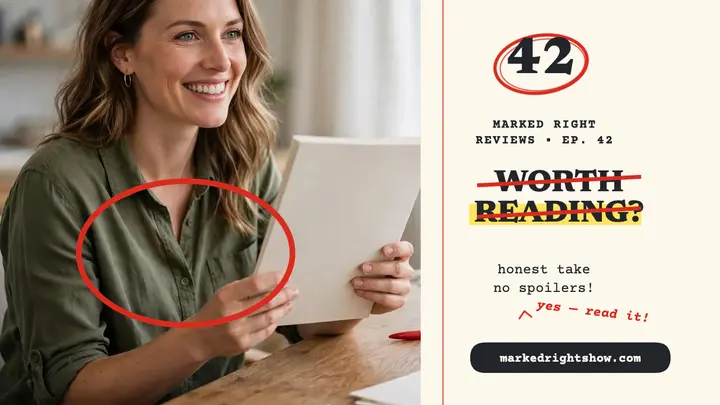 Marked Right honest book review thumbnail template