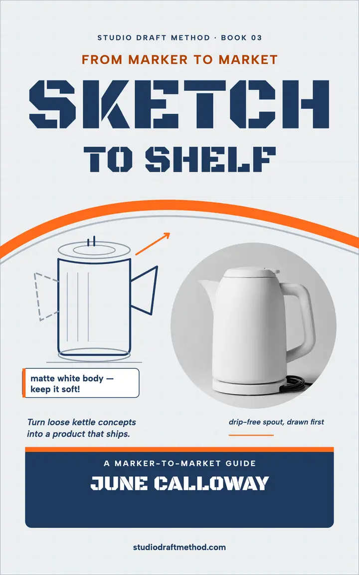 Sketch to shelf kettle ebook cover template