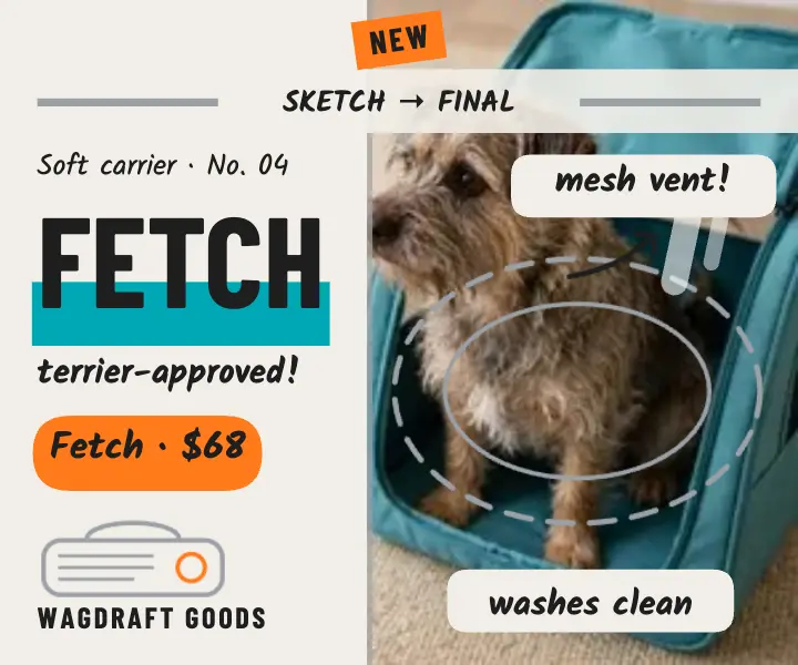 Wagdraft Fetch carrier marker ad template