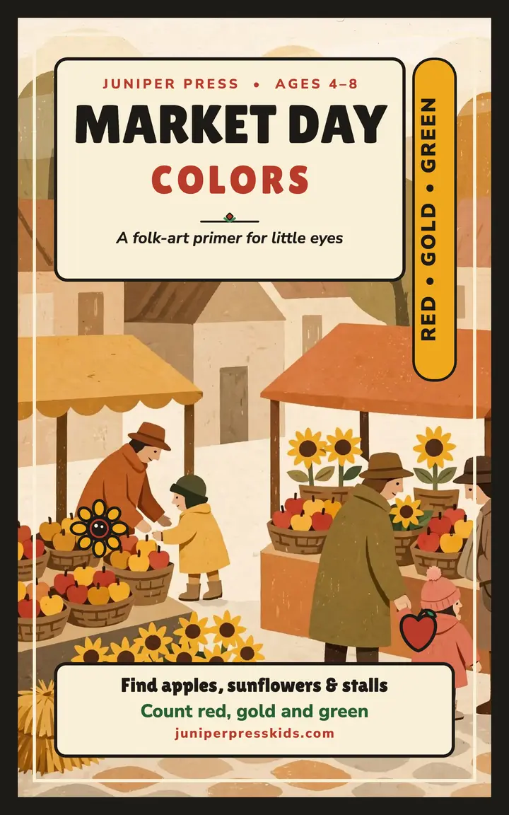 Market Day Colors folk primer cover template