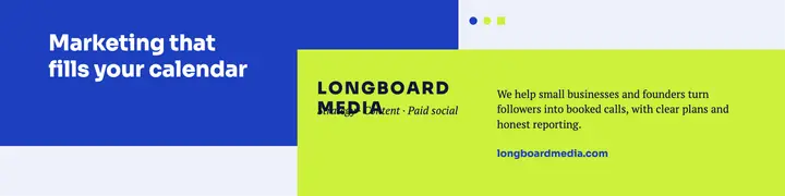 Blue and lime marketing agency LinkedIn banner template