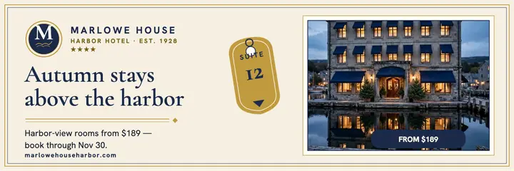 Marlowe House autumn harbor header template