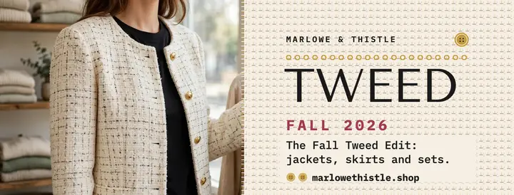 Marlowe & Thistle fall tweed cover template