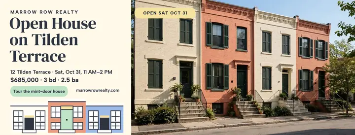 Marrow Row open house cover, terrace template