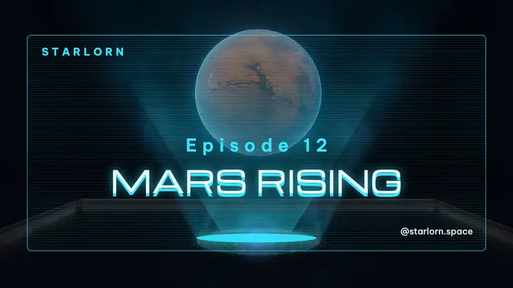 Mars Rising hologram space channel thumbnail template