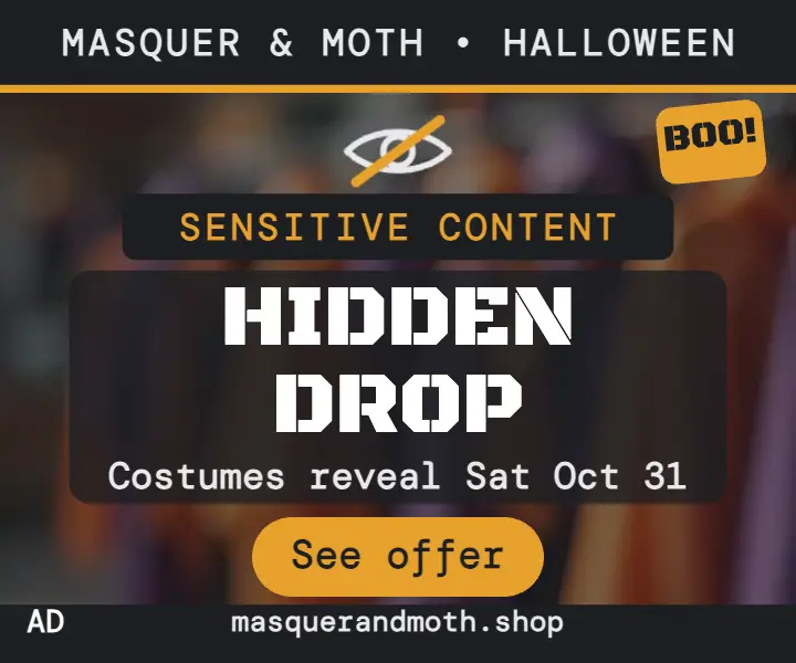 Masquer and Moth hidden drop tease template