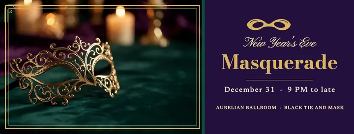 Aurelian Ballroom masquerade cover: masquerade ball cover template