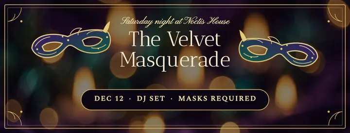 The Velvet Masquerade night cover template