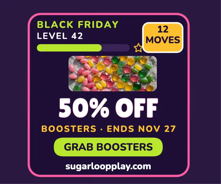 Sugarloop Black Friday booster sale ad template
