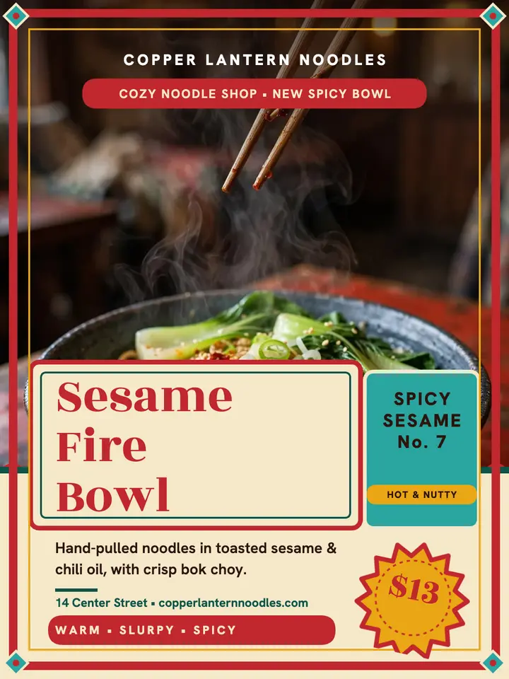 Copper Lantern Sesame Fire Bowl portrait template