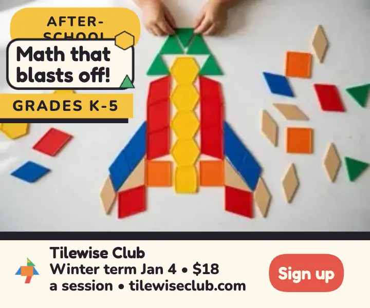 Tilewise Club tile rocket math ad template