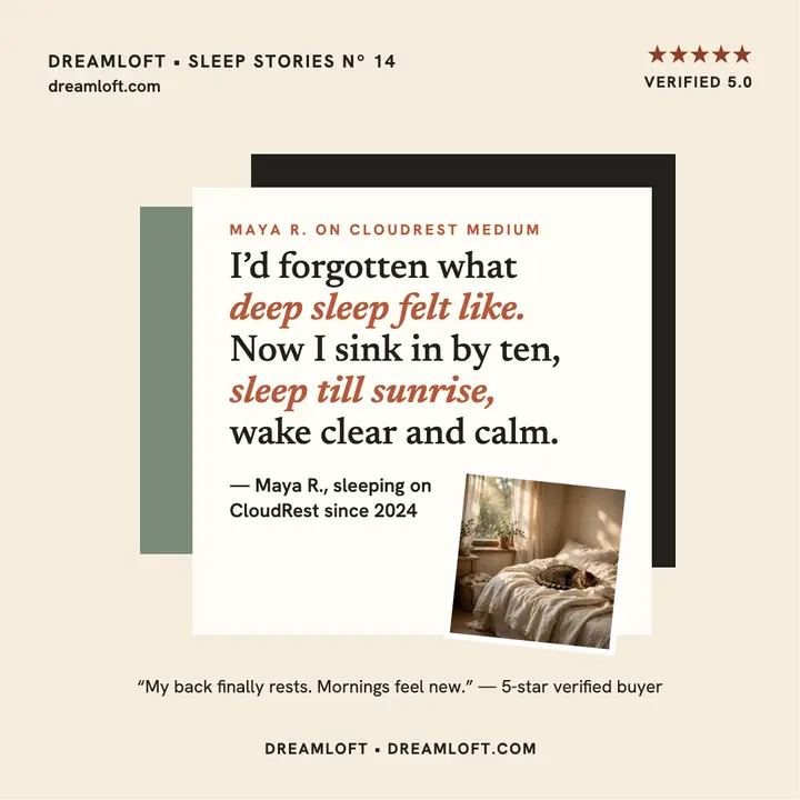 Dreamloft mattress love manifesto template