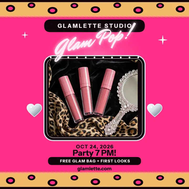 Glamlette beauty pop-up launch party template