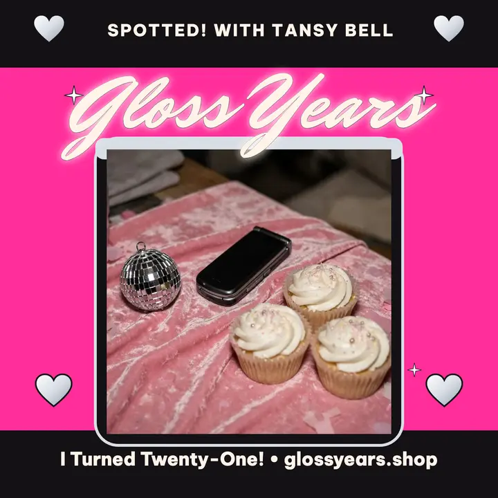 Gloss Years 21st birthday recap cover: birthday podcast cover template